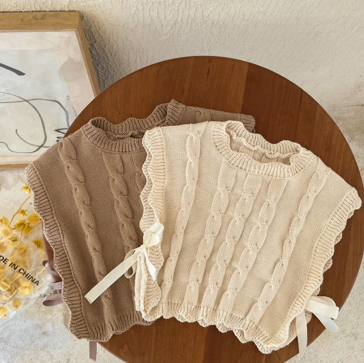 Cream Cozy Knit Vest