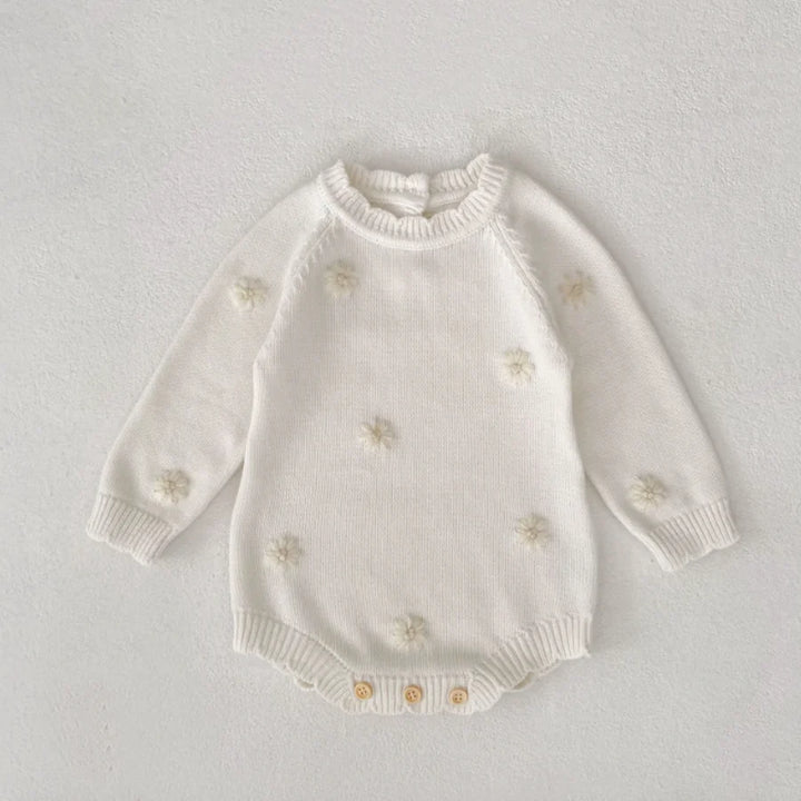 Cream Blossom Romper