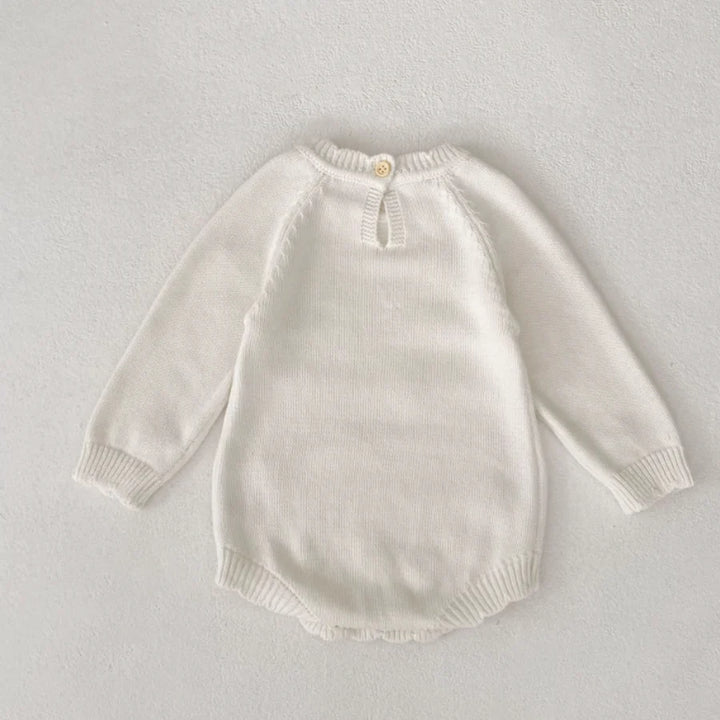 Cream Blossom Romper