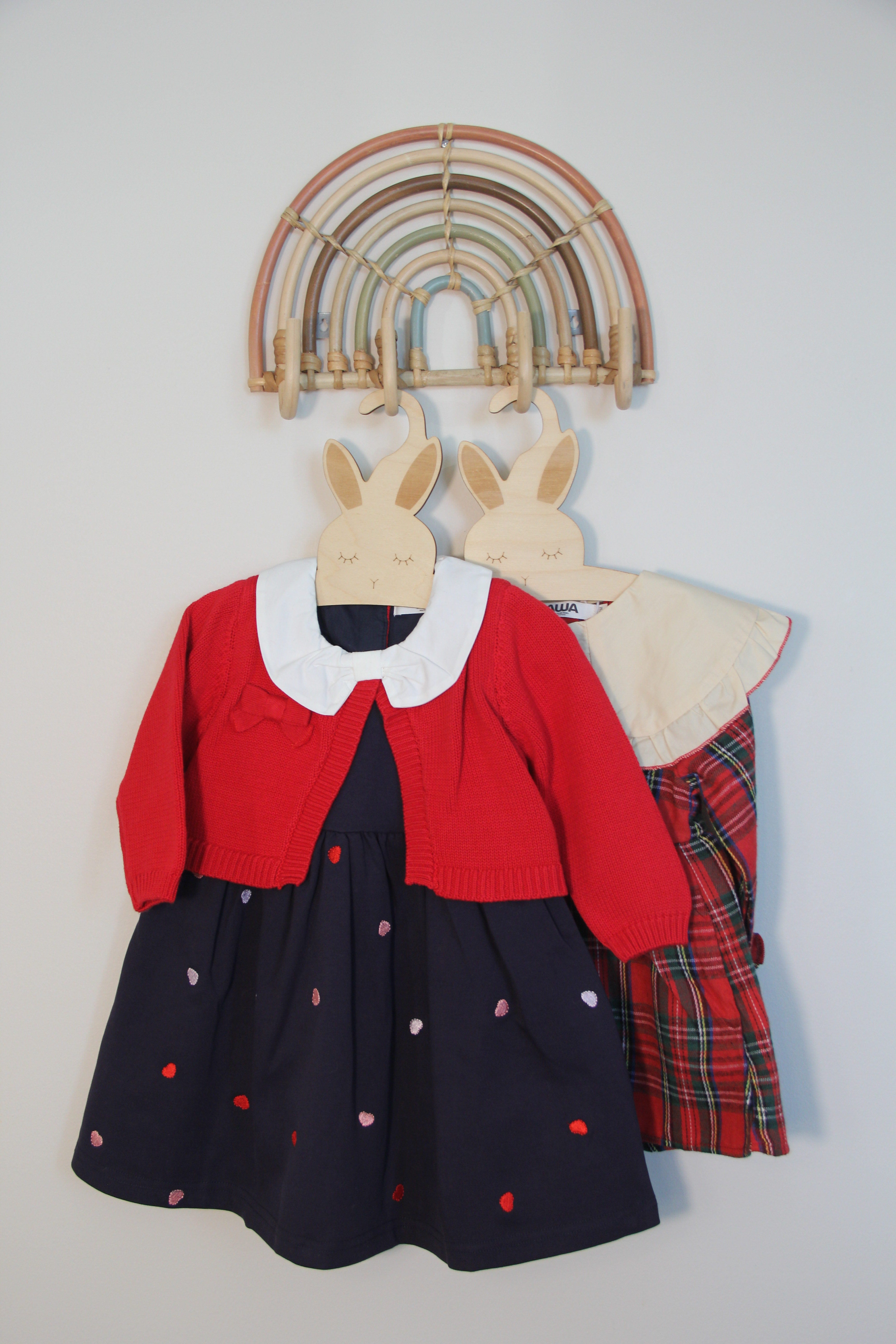 Navy and red heart print baby girl dress with built-in bolero cardigan – AWA Baby Boutique